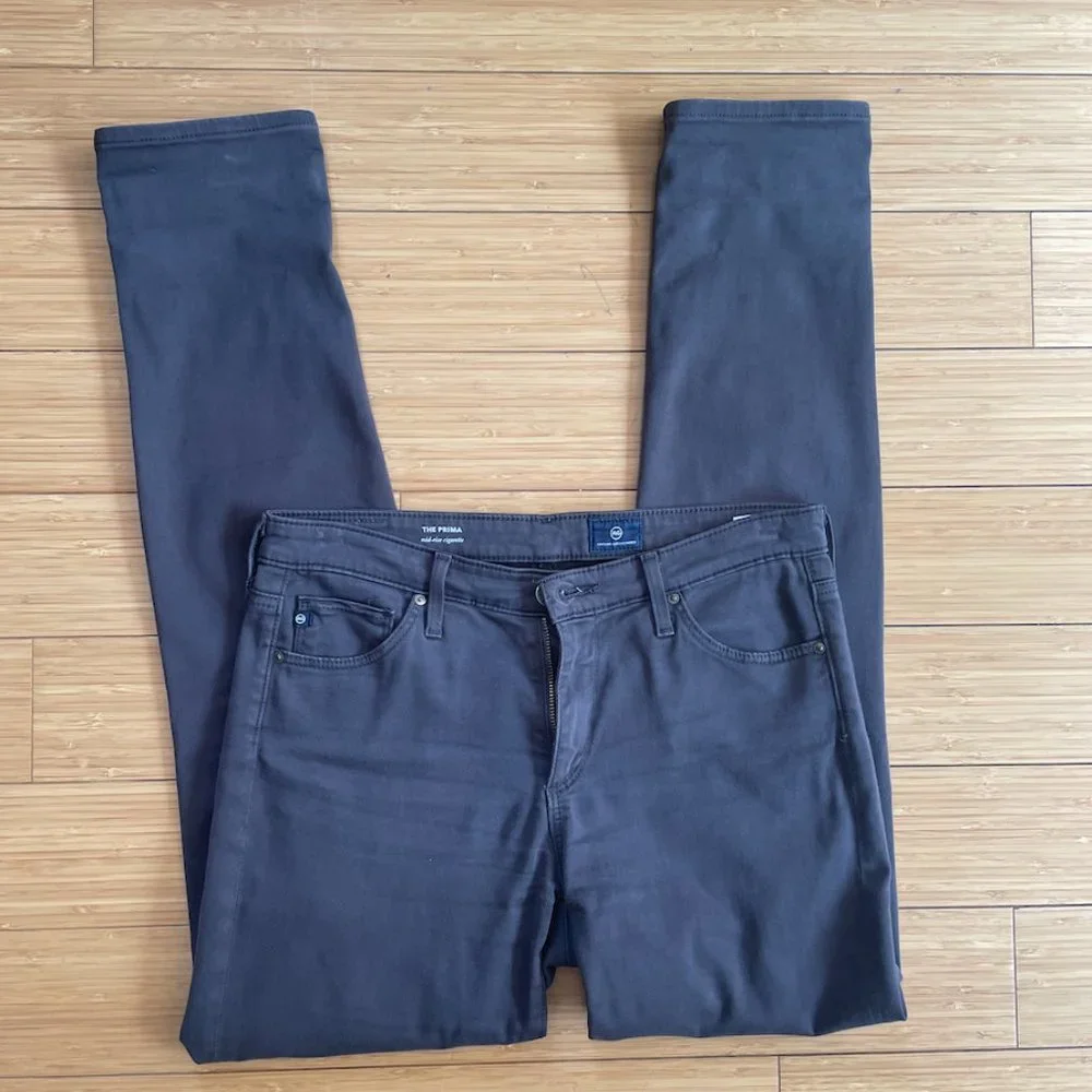 AG Pima Mid-Rise Cigarette Pant - Picture 1 of 4